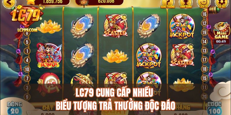 LC79 cung cấp nhiều biểu tượng trả thưởng độc đáo